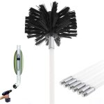 Kit brosse de chemin�e ramonage ccontient 6 (61cm tiges flexibles et 1 (100mm) t�te de kit de ramonage ...
