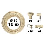 Kit de brumisation fixe - jardibric - bru060 - rafraîchit lorsquil fait chaud - blanc - polyéthylène Kit de brumisation fixe - jardibric - bru060 - rafraîchit lorsquil fait chaud - blanc - polyéthylène