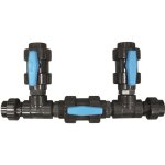 Kit by pass piscine pompe  chaleur - edg - diamtre 50 mm - avec vannes de rglage