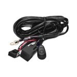 Kit de c�blage complet pour barre lumineuse phare de travail led avec relais 12v 40a fusible 30a et interrupte ...