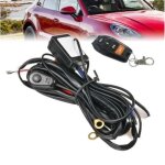 Kit cblage faisceau - tlcommande relais fusible interrupteur on / off pour phare de travail feu antibrouill ...
