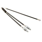 Kit cable de frein superieur rotor bmx freestyle 2x150mm / 230mm gaine noir vis butee reglage