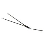 Kit cable de frein superieur rotor bmx freestyle 2x250mm / 70mm gaine noir vis butee reglage Kit cable de frein superieur rotor bmx freestyle 2x250mm / 70mm gaine noir vis butee reglage