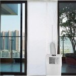 Kit de calfeutrage pour climatiseur joint de porte 210 * 90cm blanc