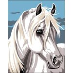Kit canevas - margot - cheval blanc - 14 x 18 cm - aiguille et fil 100% coton - instructions incluses ... Kit canevas - margot - cheval blanc - 14 x 18 cm - aiguille et fil 100% coton - instructions incluses ...
