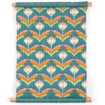 Kit canevas - graine cr�ative - fleurs tropicales - 26 x 32 cm - broderie facile - d�coration murale