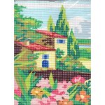 Kit canevas mas maison proven�ale 15 x 20 cm