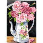 Kit canevas roses dans le pichet 22 x 33 cm