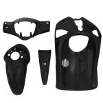 Kit carnage carrosserie pour scooter piaggio 50 liberty 2020 noir brillant