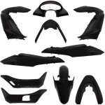 Kit car�nage p2r pour scooter honda 125 pcx 2010 � 2013 11 pi�ces noir brillant