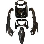 Kit carnage p2r pour scooter honda 125 sh 2001  2020 noir brillant 6 pices