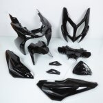 Kit carnage p2r pour scooter mbk 50 nitro 2013  2020 noir brillant 9 pices