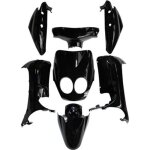 Kit carénage p2r pour scooter mbk 50 ovetto 2008 à 2010 noir brillant / 7 pièces Kit carénage p2r pour scooter mbk 50 ovetto 2008 à 2010 noir brillant / 7 pièces