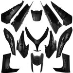 Kit carnage p2r pour scooter yamaha 500 tmax 2008  2011 noir brillant