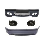 Kit carrosserie pour bmw e46 berline 98 - 04 pare - chocs pdc antibrouillard smoke m - technik look