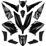 Kit carrosserie carrosserie - carenage maxiscooter adaptable yamaha 530 tmax 2015>2016 noir brillan