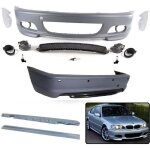 Kit carrosserie m2 pare choc avant arriere avec pdc bas de caisse bmw serie 3 e46 coupe phase 1 et 2