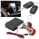 Kit de commande centralise - universel - verrouillage sans cl - 12v - 60 - 80 mtres - noir