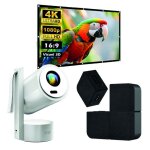 Kit cin�ma portable kyf ? vid�oprojecteur android rechargeable + mur d?enceintes bluetooth + �cran 100? ...