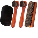 Kit de cirage entretien pour chaussures 4 pices brosse chaussure brosse brillante cirage pour polir ...