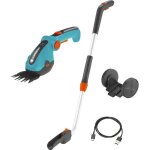 Kit cisaille  gazon comfortcut li + manche tlescopique + roues - 3, 6 v / 3, 0 ah - protection de lames ...