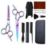 Kit de ciseaux de coupe de cheveux professionnel pour salon � domicile 1set - 11pcs