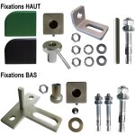 Kit complet pivot de portail à cheviller carré 25x25mm pour tube de 30 ext - 7612 Kit complet pivot de portail à cheviller carré 25x25mm pour tube de 30 ext - 7612