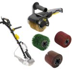 Kit complet pour r�nover sa terrasse: r�novateur dext�rieur rex120d + perche pliante + 3 brossesid�al ...