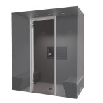 180 x 100 - kit de construction cabine de douche hammam à carreler avec générateur vapeur 180 x 100 - kit de construction cabine de douche hammam à carreler avec générateur vapeur