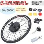 Kit de conversion de moteur de moyeu de roue avant électrique e - bike 28 pour vélo 36v 500w Kit de conversion de moteur de moyeu de roue avant électrique e - bike 28 pour vélo 36v 500w