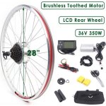 Kit de conversion de vlo lectrique 36v 350w 28 kit de conversion de moteur lcd pour moteur de moyeu ...