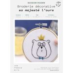 Kit de couture et broderie french kits - sa majest lours - niveau facile - 7 pices