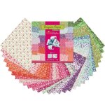 Kit cr�atif origami - avenue mandarine - papier liberty - 60 feuilles 20x20cm - stickers yeux