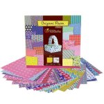 Papier � plier - avenue mandarine - kit cr�atif origami - multicolore - papier flowers - 61 feuilles