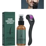 Kit de croissance barbe hommehuile pousse rapidedermaroller barbebeard rollerhair growth srum activateur ...