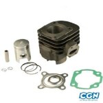 Kit cylindre fonte piston segment clip axe joint scooter aprilia 50 sr