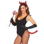 Kit daccessoires diablesse rouge - marque inconnue - 3 pices - queue de diable - serre - tte cornes ...
