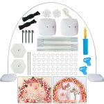 Kit darche de ballons r�utilisable - caldion - 2. 7 m de support r�glable - blanc - fibre de verre pvc ...