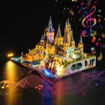 Kit d�clairage led version musicale brickbling pour lego ch�teau poudlard 76419