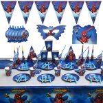 Kit d�co anniversaire enfant unisexe vaisselle 10 pers. d�corations compl�tes.