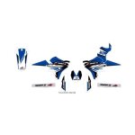 Kit d�co - yamaha - yz - f250 / 450 - 2014 - 2017 - bleu - design moderne et r�sistant