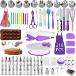 Kit de décoration de gâteau outils de pâtisserie douille patisserie kit professionnel plateau tournant ... Kit de décoration de gâteau outils de pâtisserie douille patisserie kit professionnel plateau tournant ...
