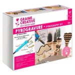 Kit dcouverte pyrogravure - graine crative - 7 pannes + accessoires