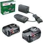 Kit de dmarrage 18 v - bosch - home and garden - 2x batteries li - ion - chargeur al 18v - 20 - compact ...