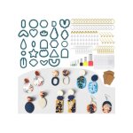 Kit demporte - pices en argile polymre - 142 pices - fabrication de bijoux - mixte -  partir de 6 ...