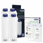 Kit dentretien machine  caf - delonghi - al - s002 - 4 filtres aqualogis - dtartrant ecodecalk 200ml ...