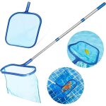 Kit dentretien de piscine - professionelle piscine skimmer - �puisette de surface - bleu