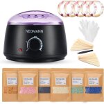 Kit dpilation  la cire - neomann - waxer ii - teflon - 600 g - non collant