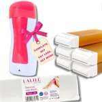Kit d�pilation - estampille - 100 bandes de non - tiss� - 6 cartouches de cire 100 ml - chauffe - cire ...