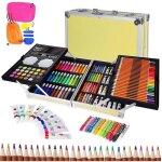Kit de dessin malette dessin enfant 145 pièces malette coloriage enfant coffret dessin et peinture cadeau ... Kit de dessin malette dessin enfant 145 pièces malette coloriage enfant coffret dessin et peinture cadeau ...